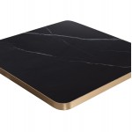 ΕΠΙΦΑΝΕΙΑ ΤΡΑΠΕΖΙΟΥ SINTERED STONE ΤΕΤΡΑΓΩΝΗ HM6655 13 ΠΛΑΙΣΙΟ ALU ΧΡΥΣΟ 80x80εκ c559498