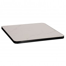 ΕΠΙΦΑΝΕΙΑ ΤΡΑΠΕΖΙΟΥ SINTERED STONE ΤΕΤΡΑΓΩΝΗ HM6655 02 ΠΛΑΙΣΙΟ ALU ΜΑΥΡΟ 80x80εκ c559499