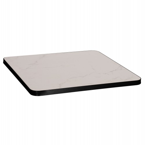 ΕΠΙΦΑΝΕΙΑ ΤΡΑΠΕΖΙΟΥ SINTERED STONE ΤΕΤΡΑΓΩΝΗ HM6655 02 ΠΛΑΙΣΙΟ ALU ΜΑΥΡΟ 80x80εκ c559499
