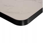 ΕΠΙΦΑΝΕΙΑ ΤΡΑΠΕΖΙΟΥ SINTERED STONE ΟΡΘΟΓΩΝΙΑ HM6656 02 ΠΛΑΙΣΙΟ ALU ΜΑΥΡΟ 120x80εκ c559500