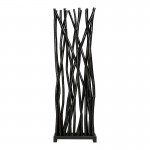 Διακοσμητικό δαπέδου Jati pakoworld μαύρο teak ξύλο 60x20x190εκ c559600