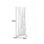 Διακοσμητικό δαπέδου Jati pakoworld μαύρο teak ξύλο 60x20x190εκ c559600
