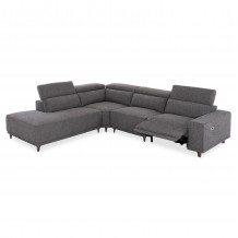 ΚΑΝΑΠΕΣ ΑΡΙΣΤΕΡΗ ΓΩΝΙΑ 5Θ ΜΕ RECLINE LUNARIS HM3316 01L ΓΚΡΙ ΥΦΑΣΜΑ 307x267x94Yεκ c560014