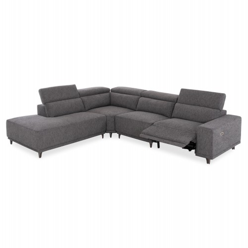 ΚΑΝΑΠΕΣ ΑΡΙΣΤΕΡΗ ΓΩΝΙΑ 5Θ ΜΕ RECLINE LUNARIS HM3316 01L ΓΚΡΙ ΥΦΑΣΜΑ 307x267x94Yεκ c560014