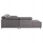 ΚΑΝΑΠΕΣ ΑΡΙΣΤΕΡΗ ΓΩΝΙΑ 5Θ ΜΕ RECLINE LUNARIS HM3316 01L ΓΚΡΙ ΥΦΑΣΜΑ 307x267x94Yεκ c560014