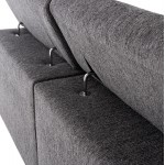 ΚΑΝΑΠΕΣ ΑΡΙΣΤΕΡΗ ΓΩΝΙΑ 5Θ ΜΕ RECLINE LUNARIS HM3316 01L ΓΚΡΙ ΥΦΑΣΜΑ 307x267x94Yεκ c560014