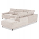 ΚΑΝΑΠΕΣ ΑΡΙΣΤΕΡΗ ΓΩΝΙΑ 5Θ ΜΕ RECLINE LUNARIS HM3316 02L ΕΚΡΟΥ ΥΦΑΣΜΑ 307x267x94Yεκ c560017