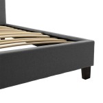 Κρεβάτι με στρώμα Mago-Resty pakoworld ύφασμα ανθρακί 160x200εκ c560375