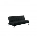 EUROPA Καναπές Κρεβάτι 176x82x80 cm Ύφασμα Μαύρο c56097