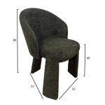 ΚΑΡΕΚΛΑ ΤΡΑΠΕΖΑΡΙΑΣ BUSEL HM18474 05 ΠΡΑΣΙΝΟ ΥΦΑΣΜΑ 55x60x80Υεκ c561193
