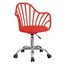 Καρέκλα γραφείου BECKY σε κόκκινο χρώμα c56248