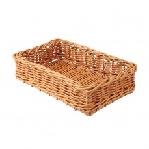 Ψωμιέρα Rattan Τετράγωνη μπεζ 40x25x10cm c56251 Ψωμιέρα Rattan Τετράγωνη μπεζ 40x25x10cm c56251