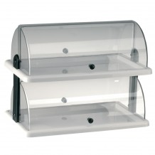 Διπλή Bιτρίνα Παρουσίασης ABS με καπάκι Roll - Top, 50x30.5x39cm c56279