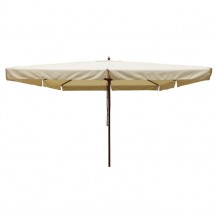 Ομπρέλα επαγγελματική 4x4m με ξύλινο σκελετό μπεζ c56316