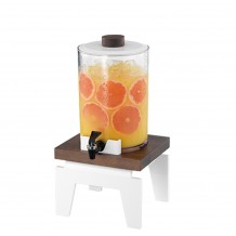 Διανεμητής χυμού VARIO μονός με βάση οξιάς και διαφανές δοχείο 5 λίτρων 25x25x50cm c56536