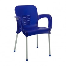 Πολυθρόνα πολυπροπυλενίου με πόδι αλουμινίου c57111