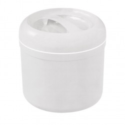 Παγοδιατηρητής λευκός πλαστικός, άθραυστος, βιδωτό καπάκι 10Lt, με σχάρα 23x32cm c57265