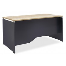 Γραφείο εργασίας επαγγελματικό Lotus φυσικό ανθρακί 150x80x75εκ c57986