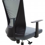 Καρέκλα γραφείου διευθυντή Ghost με ύφασμα mesh χρώμα μαύρο γκρι c57993