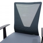 Καρέκλα γραφείου διευθυντή Ghost με ύφασμα mesh χρώμα μαύρο γκρι c57993