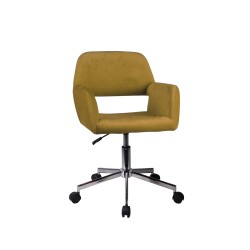 IDOLS καρέκλα γραφείου GOLD FINGER 56 5x54 5xH76 88cm c58325