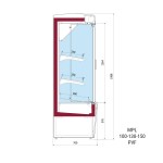 Ψυγείο self service με ανοιγόμενες πόρτες MPL 100 PVF c58470