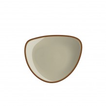 Σετ 6 πιάτα ημικύκλια πορσελάνης, 23cm, γκρίζο-μπέζ με ρίγα, σειρά OPERA c58534 Σετ 6 πιάτα ημικύκλια πορσελάνης, 23cm, γκρίζο-μπέζ με ρίγα, σειρά OPERA c58534