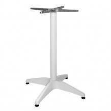 Βάση αλουμινίου 4νυχη 65Χ65X70εκ με σταυρό 48Χ48εκ HM448 02 λευκή c58625