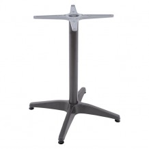 Βάση αλουμινίου 4ΝΥΧΗ 65Χ65X70εκ με σταυρό 48Χ48εκ HM448 04 γκρι c58627