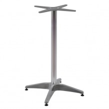 Βάση μπαρ αλουμινίου 65X65X110Υεκ με σταύρο 48Χ48εκ HM450 χρωμίου c58628