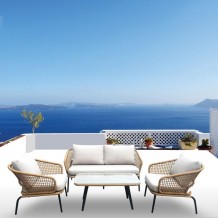SALSA Alu PLUS Set 2θέσιος καναπές 2 πολυθρόνες Μαύρο Wicker Φυσικό Μαξιλάρι Εκρού c58783 SALSA Alu PLUS Set 2θέσιος καναπές 2 πολυθρόνες Μαύρο Wicker Φυσικό Μαξιλάρι Εκρού c58783