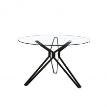 NOIR τραπέζι μαύρο D110xH75cm c58927 NOIR τραπέζι μαύρο D110xH75cm c58927