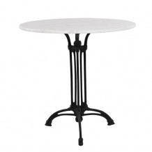 Τραπέζι με 3ΝΥΧΗ βάση από μαντέμι HM5610 με μάρμαρο Φ70Χ74Υεκ c59190 Τραπέζι με 3ΝΥΧΗ βάση από μαντέμι HM5610 με μάρμαρο Φ70Χ74Υεκ c59190