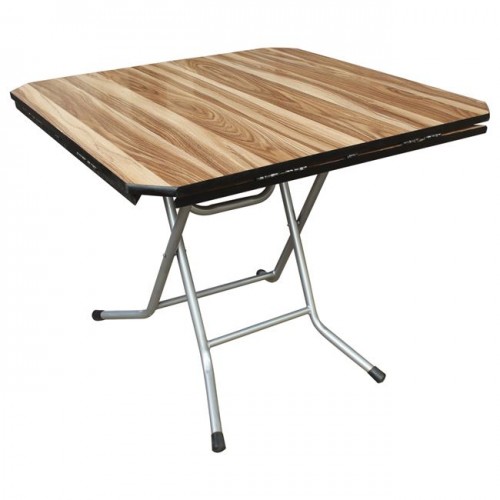 TOPAL Τραπέζι Πτυσσόμενο 90x90 Φ116 cm Μεταλλικό Γκρι Wood Deco c59230
