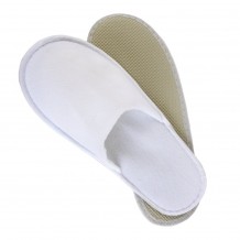 Σετ 200 Ζεύγη Παντόφλες πετσετέ λευκές με σόλα 29cm c60056