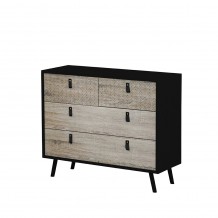 OMNIA κομότα μαύρο SONOMA με PATTERN 98 5x39xH81 5cm c60061