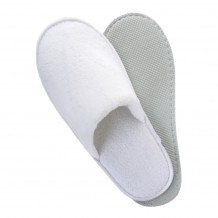 Σετ 100 Ζεύγη Παντόφλες πετσετέ πολυτελείας λευκές με σόλα 29cm c60074