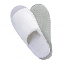 Σετ 100 Ζεύγη Παντόφλες ανοιχτές μπροστά, πετσετέ πολυτελείας με σόλα 29cm c60075