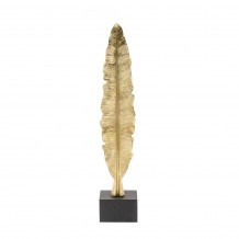 FEATHERS ΔΙΑΚΟΣΜΗΤΙΚΟ ΦΤΕΡΟ POLYRESIN ΧΡΥΣΟ 14x11xΥ74cm c60638