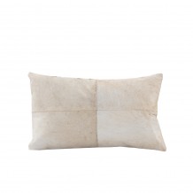 ASPEN ΔΙΑΚΟΣΜΗΤΙΚΟ ΜΑΞΙΛΑΡΙ ΔΕΡΜΑ ΛΕΥΚΟ 50x30cm c61015