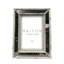 ARTE ΚΟΡΝΙΖΑ ΚΑΘΡΕΠΤΗΣ POLYRESIN ΛΕΥΚΟ ΑΝΤΙΚΕ 15x20cm c61790