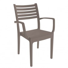 OLIMPIA Πολυθρόνα Πλαστική Μπεζ Tortora c61808