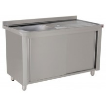 Inox νεροχύτης μονός με ερμάριο lk1 140 94bf Inox νεροχύτης μονός με ερμάριο lk1 140 94bf