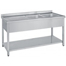 Inox νεροχύτης διπλός με ράφι lae2 120 97bf Inox νεροχύτης διπλός με ράφι lae2 120 97bf