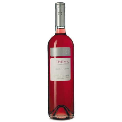Ροζέ οίνος ξηρός thema κτήμα Παυλίδη 750ml 3ai