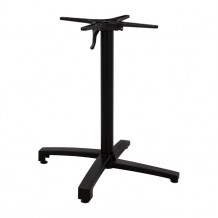 ΒΑΣΗ ΑΛΟΥΜΙΝΙΟΥ ΠΤΥΣΣΟΜΕΝΗ HM459 01 ΜΑΥΡΟ ΜΑΤ 69Χ69Χ73 92Υεκ ΜΕ ΣΤΑΥΡΟ 48Χ48εκ  c70196