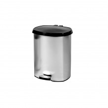 Κάδος με πεντάλ 5lt πλαστικός μεταλιζέ 25x22x25cm c70322