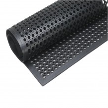 Ποδόμακτρο δαχτυλίδι βαρέως τύπου με γείσο καουτσούκ μαύρο 100x150cm c70515