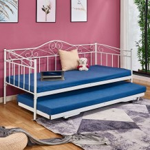 ΚΑΝΑΠΕΣ ΚΡΕΒΑΤΙ 190Χ90 ΛΕΥΚΟΣ ΕΠΕΚΤ ΜΕΝΟ ΒΟΗΘΗΤΙΚΟ ΚΡΕΒΑΤΙ 85Χ185 HM571 02 c71400