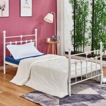 ΚΡΕΒΑΤΙ ΜΕΤΑΛΛΙΚΟ 190Χ90 ΛΕΥΚΟ ΧΡΩΜΑ HM574 02 c71493